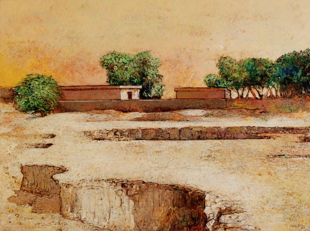 Chitra Pritam Village Painting 36x48 inches