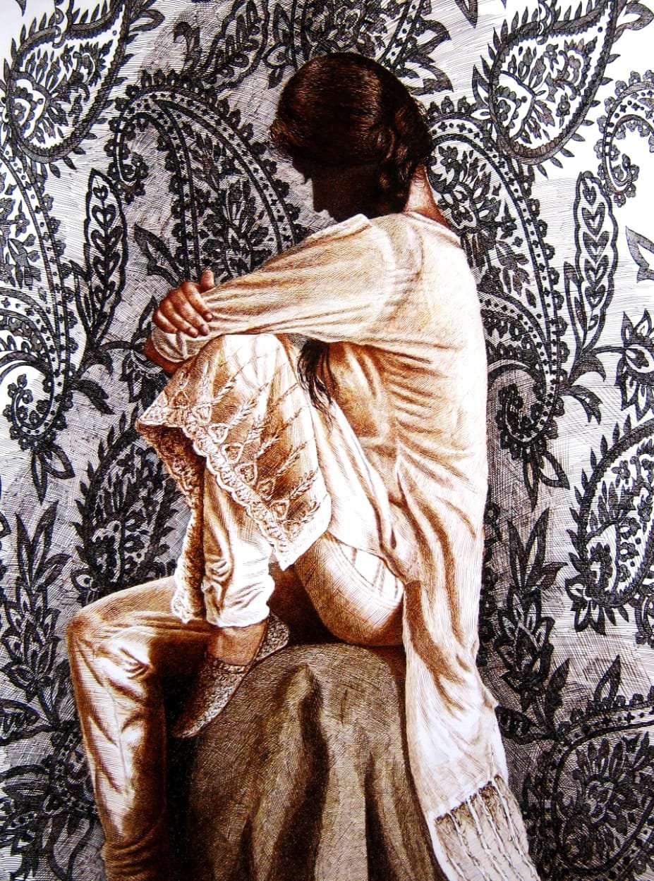 Asif Ghayaz | Title: untitled  | Medium: Pen &amp; Ink on Paper | Size: 22x31 inches