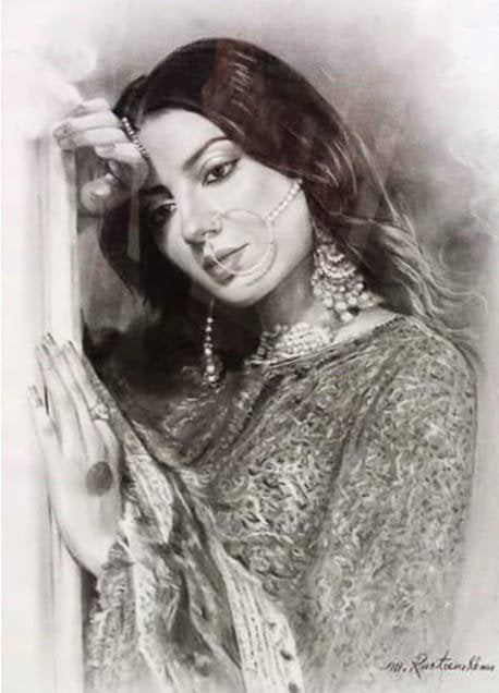 Rustam Khan | Title: | Medium: Charcoal On Paper | Size: 15x20 inches