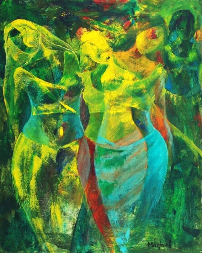 Maqbool Ahmed | Title:  | Medium: Oil on Canvas | Size: 24 x 30 inches