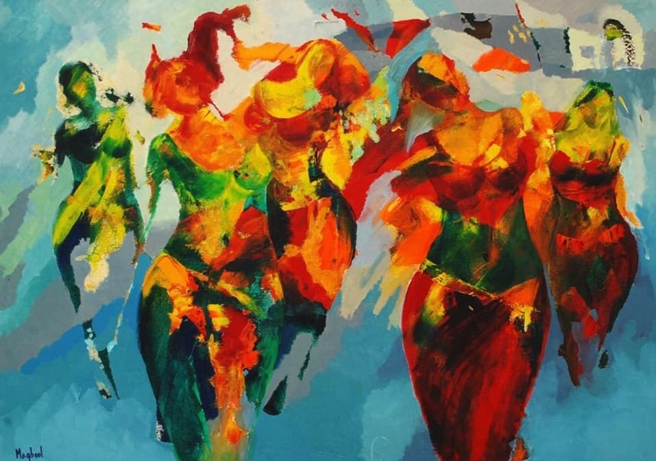 Maqbool Ahmed | Title:  | Medium: Oil on Canvas | Size: 30 x 42 inches