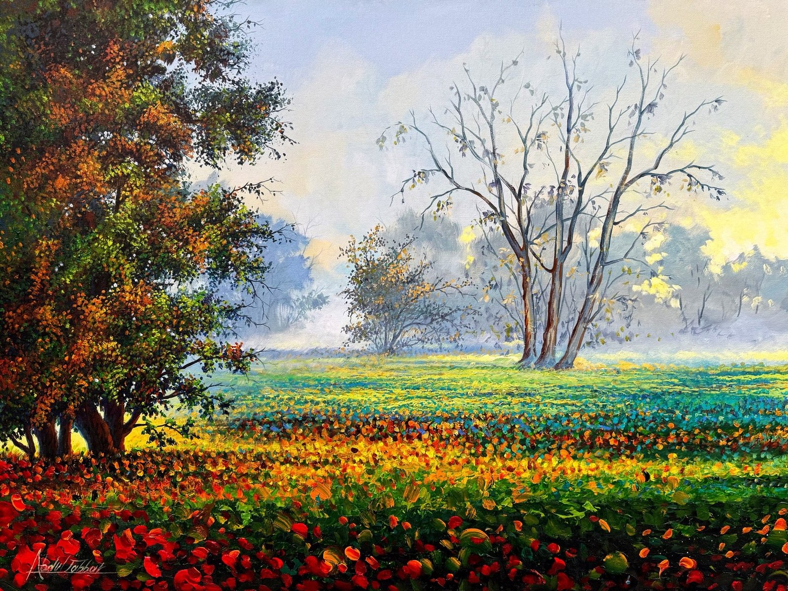 Abdul Jabbar | Title: Untitled | Medium: Oil On Canvas | Size: 36 x 48 inches