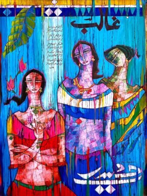 0_img_4505-2 A.S.Rind
| Title: Ghalib
| Medium: Acrylic On Canvas
| Size: 36x48 inches