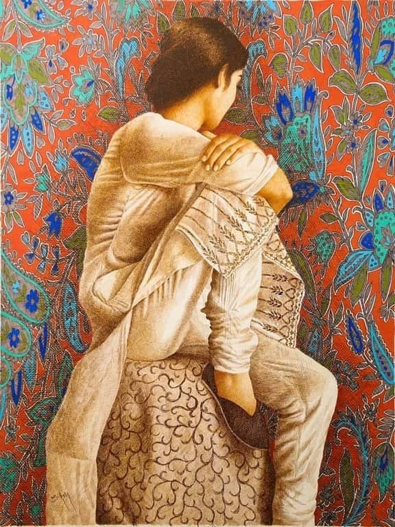 Asif Ghayaz | Title: untitled  | Medium: Pen & Ink on Paper | Size: 22x31 inches