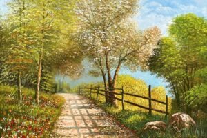 Asif Ghayaz | Title: Tranquil Horizons | Medium: Oil On Canvas | Size: 24x36 inches