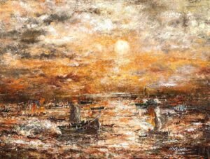 0_img_7304-2 M. A. Bukhari | Title: Whispers of the Tide
| Medium: Oil on Canvas
| Size: 72 x 96 inches