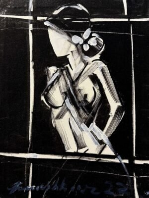 1_img_5198 Mashkoor Raza | Title: Woman | Medium: Oil On Canvas | Size: 12x16 inches