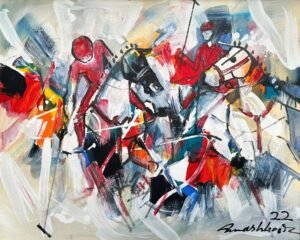 1_img_5340-2 Mashkoor Raza | Title: Polo Player | Medium: Oil On Canvas | Size: 24x30 inches