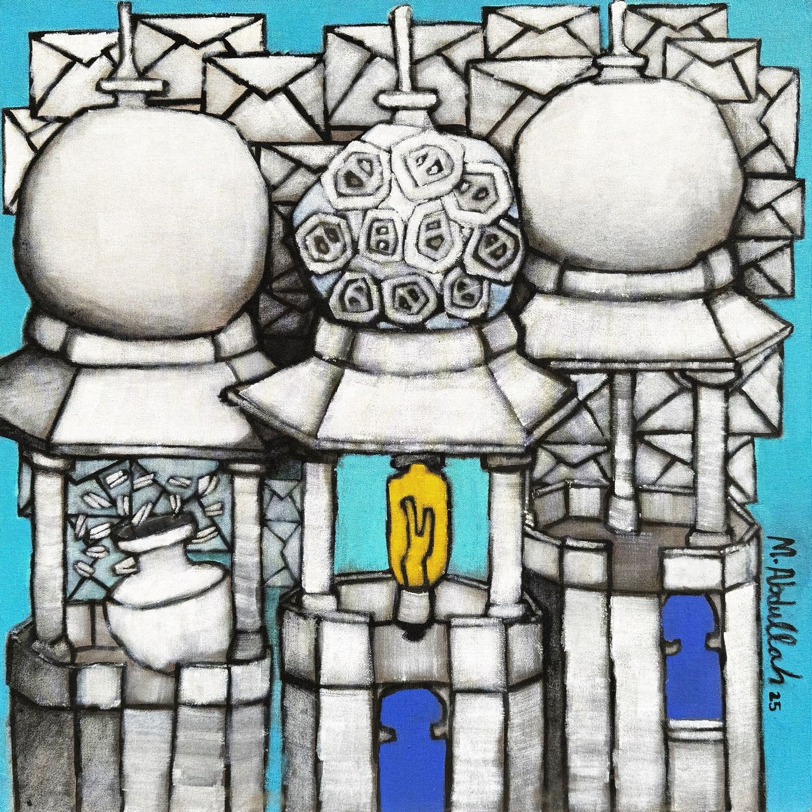 Abdullah Siddiqui   | Title:   | Medium: Acrylic on Canvas  | Size: 24x24 inches