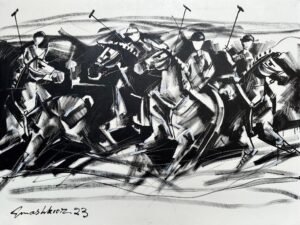 2_img_5197 Mashkoor Raza | Title: Polo Players | Medium: Oil On Canvas | Size: 36x48 inches