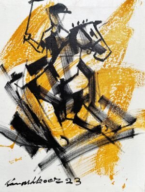 2_img_5206 Mashkoor Raza | Title: Polo Player | Medium: Oil On Canvas | Size: 14x18 inches