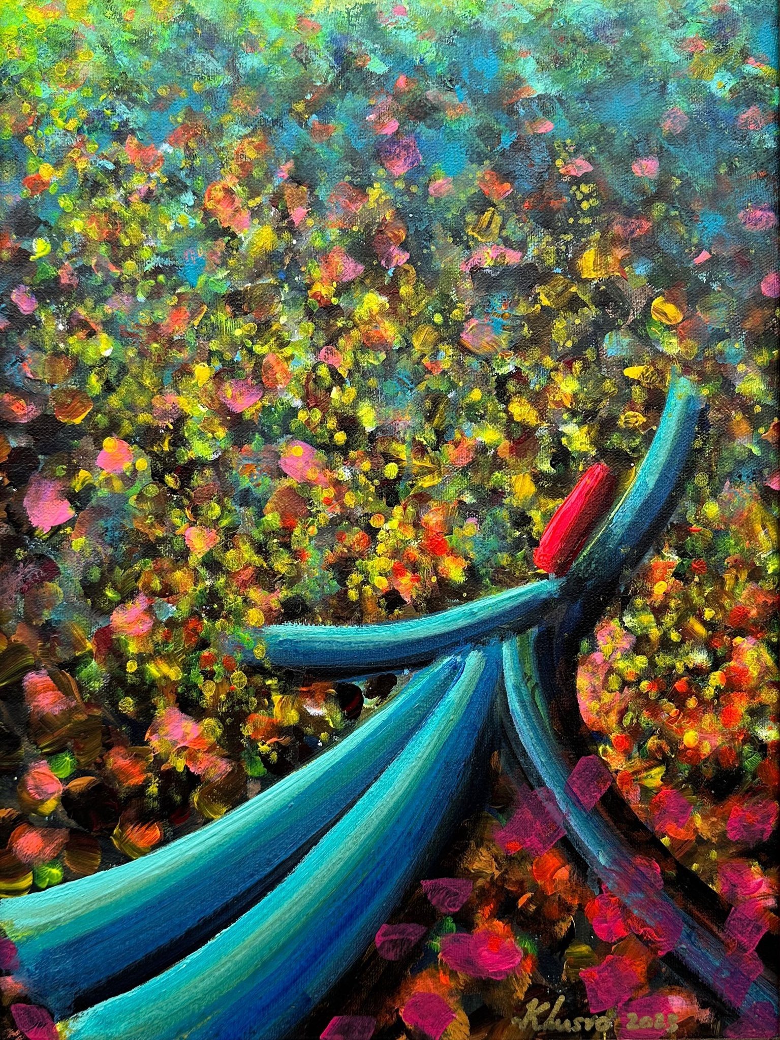 2_img_5587 Khusro Subzwari | Title: Whirling Dervish | Medium: Oil On Canvas | Size: 12x16 inches