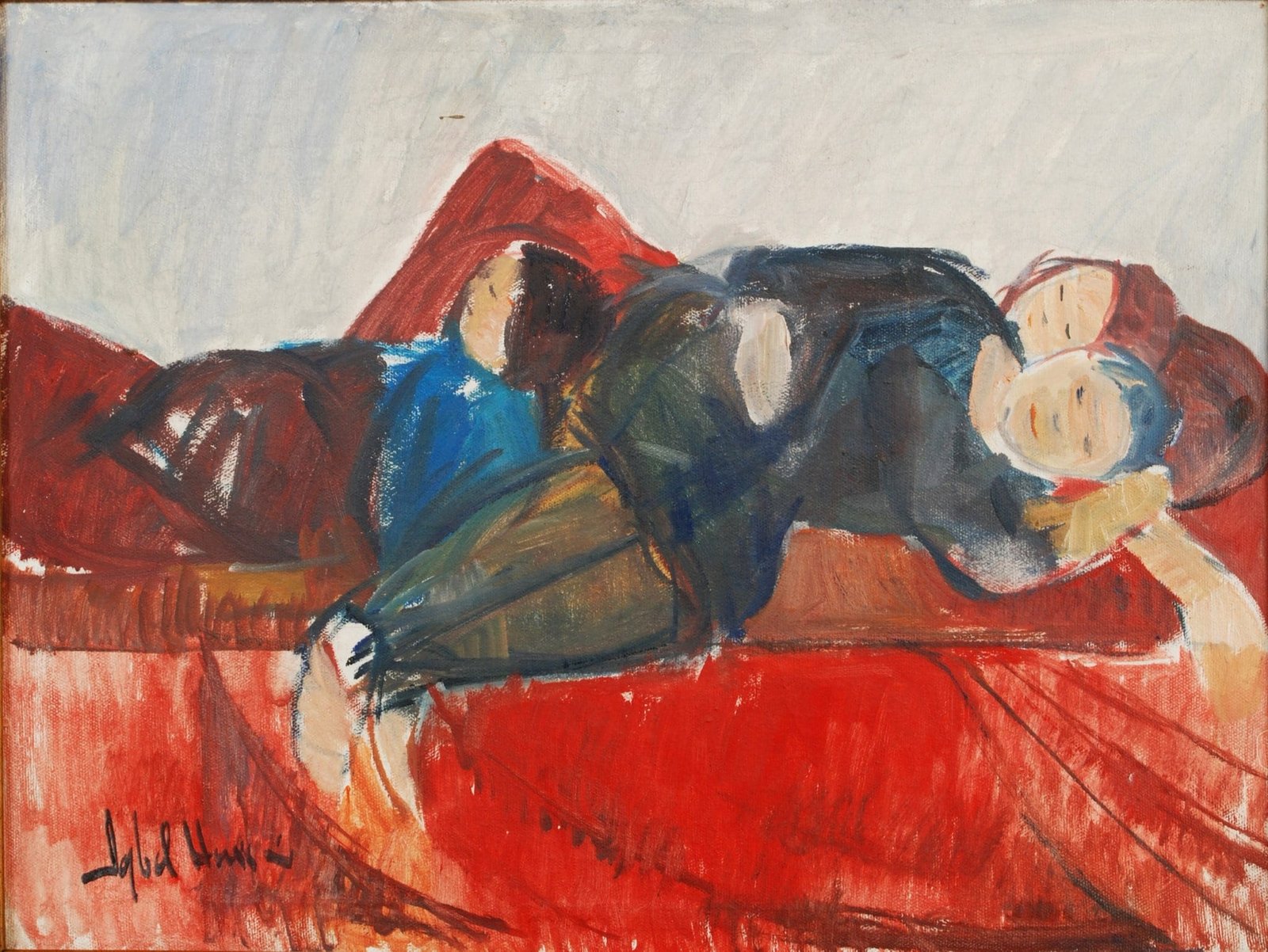 Iqbal Hussain  | Title:    | Medium: Oil On Canvas   | Size: 18 x 24 inches