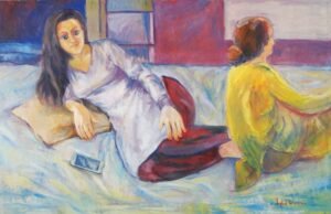 Iqbal Hussain  | Title:    | Medium: Oil On Canvas   | Size: 40 x 60 inches