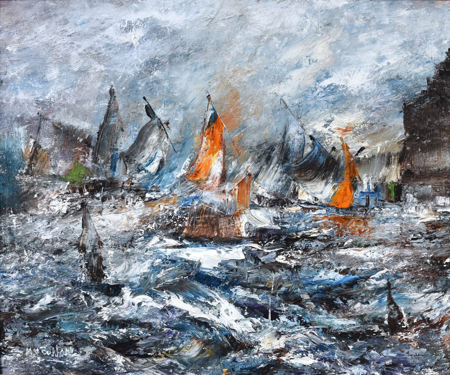 M. A. Bukhari | Title:  | Medium: Oil on Canvas | Size: 30 x 36 inches