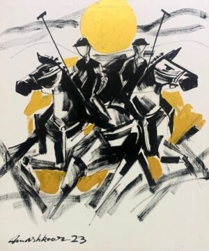 4_img_5337-2 Mashkoor Raza | Title: Polo Player | Medium: Oil On Canvas | Size: 30x36 inches