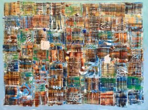 4_img_7215 M. A. Bukhari
 | Title: Names of Light 
 | Medium: Oil On Canvas 
 | Size: 72 x 96 inches ( Mural Size)