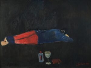 Iqbal Hussain  | Title:  Stillness in Shadows  | Medium: Oil On Canvas   | Size: 36 x 48 inches