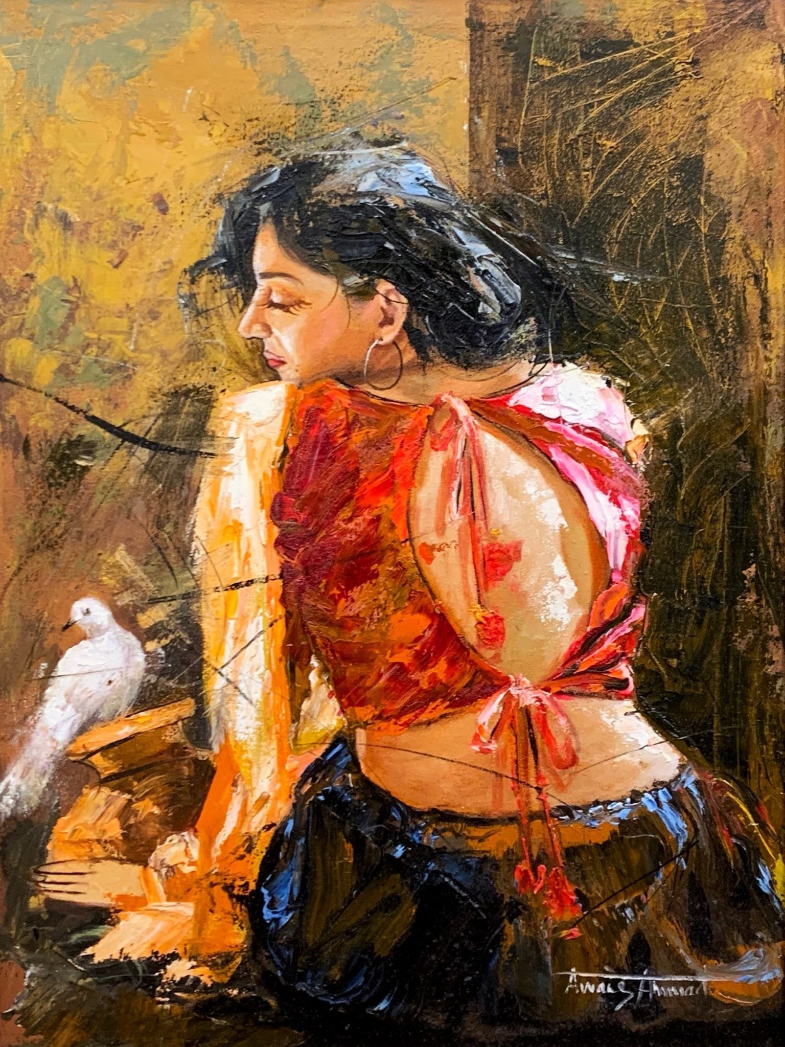 Awais AhmedTitle: Medium: Oil On Canvas Size: 14x20 inches