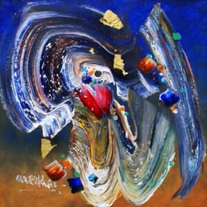 M. A. Bukhari | Title:  | Medium: Oil on Canvas | Size: 24 x 24 inches