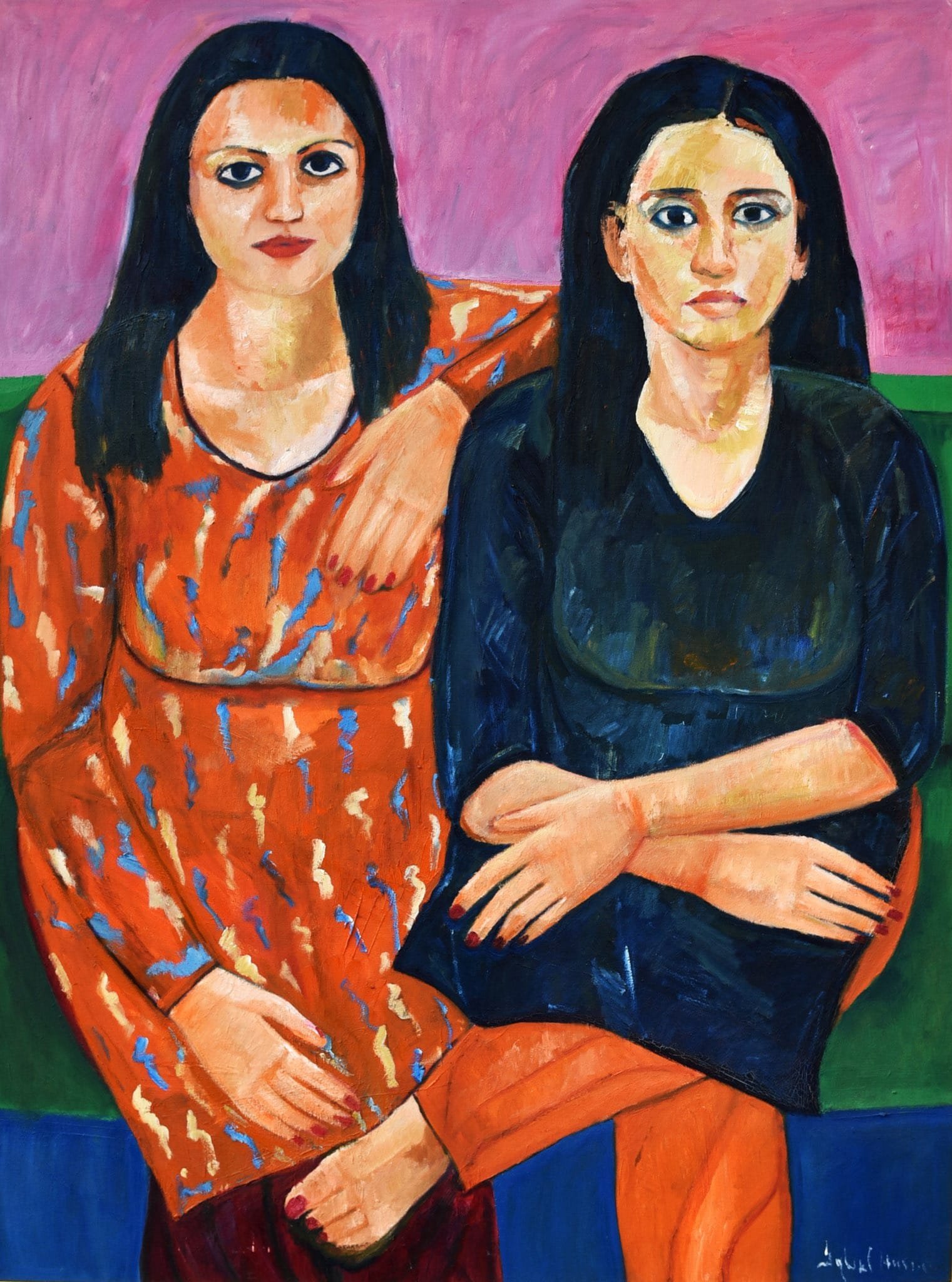 Iqbal Hussain  | Title:    | Medium: Oil On Canvas   | Size: 36 x 48 inches