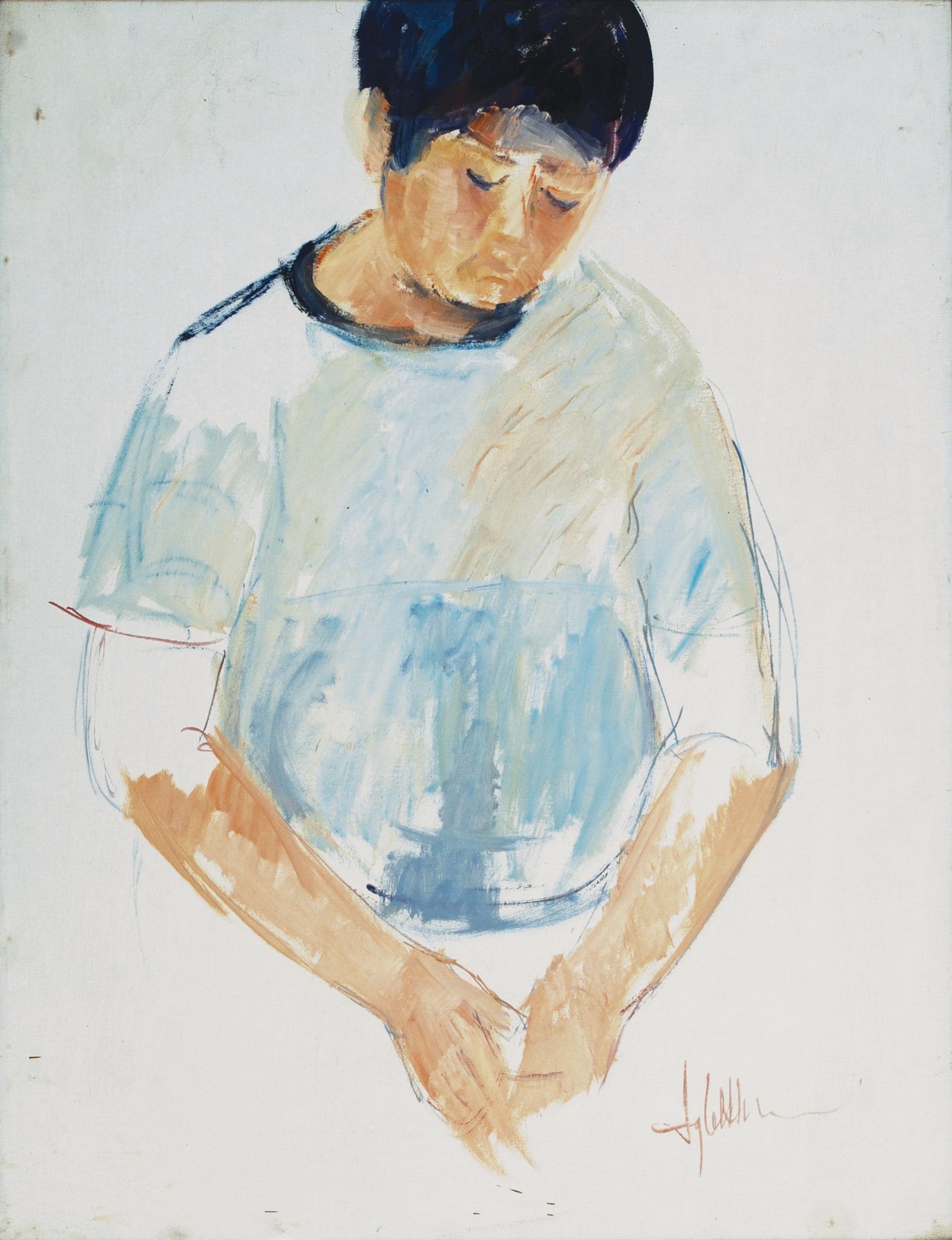 Iqbal Hussain  | Title:    | Medium: Oil On Canvas   | Size: 26 x  32 inches