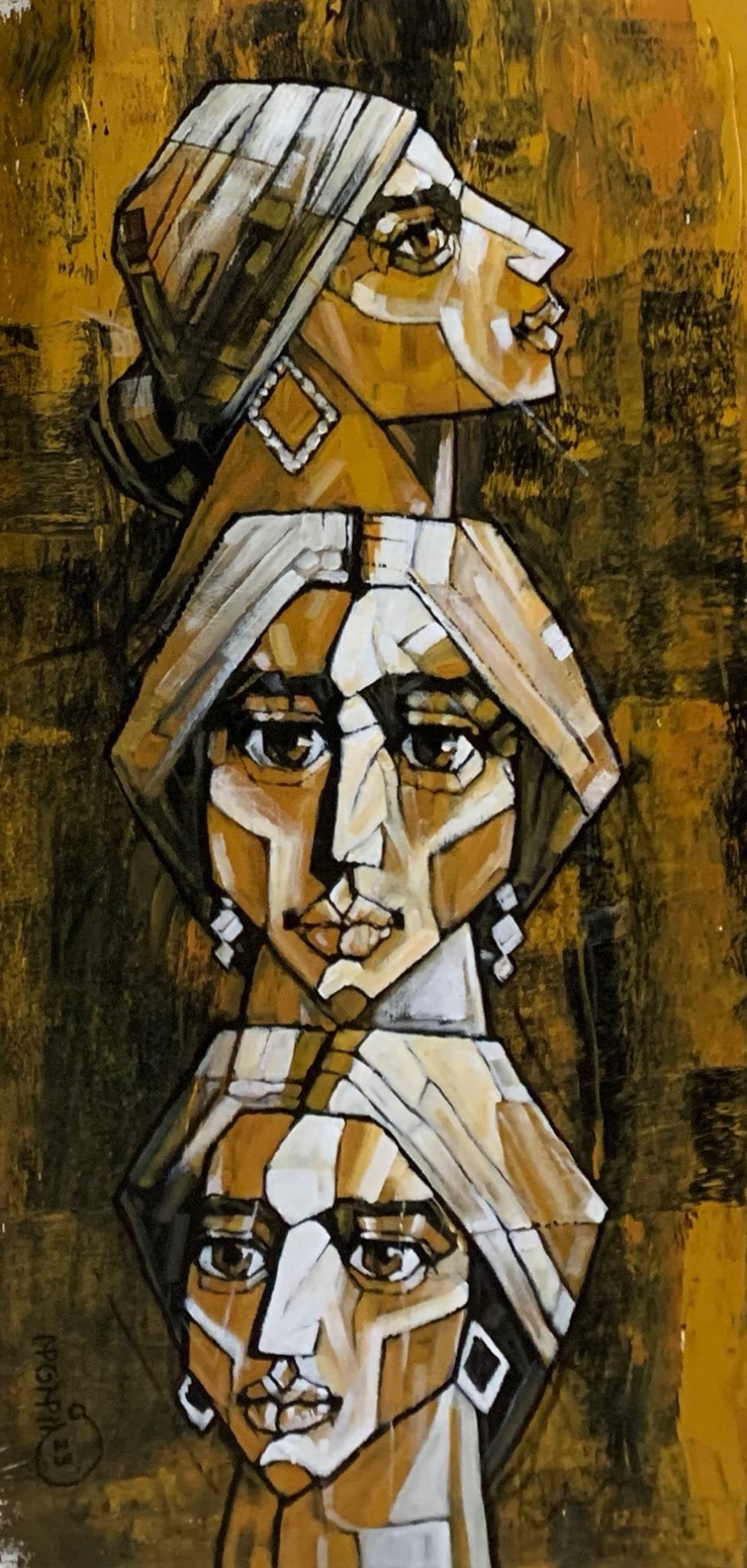 Momin Khan  | Title:  | Medium: Oil On Canvas   | Size: 20 x 42 inches