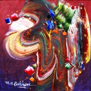 M. A. Bukhari | Title:  | Medium: Oil on Canvas | Size: 16 x 16 inches