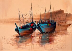 Abdul Jabbar | Title: Untitled | Medium: Oil On Canvas | Size: 30 x 42 inches