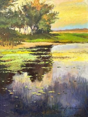 Arif Ansari | Title: Echoes of the North | Medium: Acrylic on Canvas | Size: 18 x 24 inches