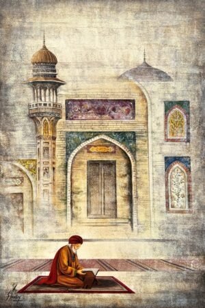 img_0906 S. A. Noory | Title: Light of Divine Knowledge | Medium: Acrylic On Canvas | Size: 24x36 inches