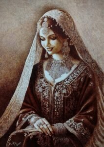 Asif Ghayaz | Title: Grace in Silence
| Medium: Pen & Ink on Paper
| Size: 22x31 inches