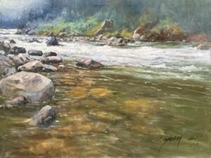 img_8992 Ajab Khan | Title: North | Medium: Oil On Canvas | Size: 18x24 inches