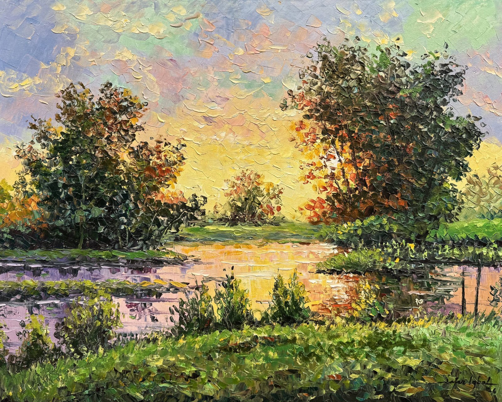 Zafar Iqbal Khan | Title:  Natural Landscape Series | Medium: Oil On Canvas | Size: 24x30 inches