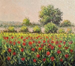 Zafar Iqbal Khan | Title:  Modern Landscape Series | Medium: Oil On Canvas | Size: 14x16 inches