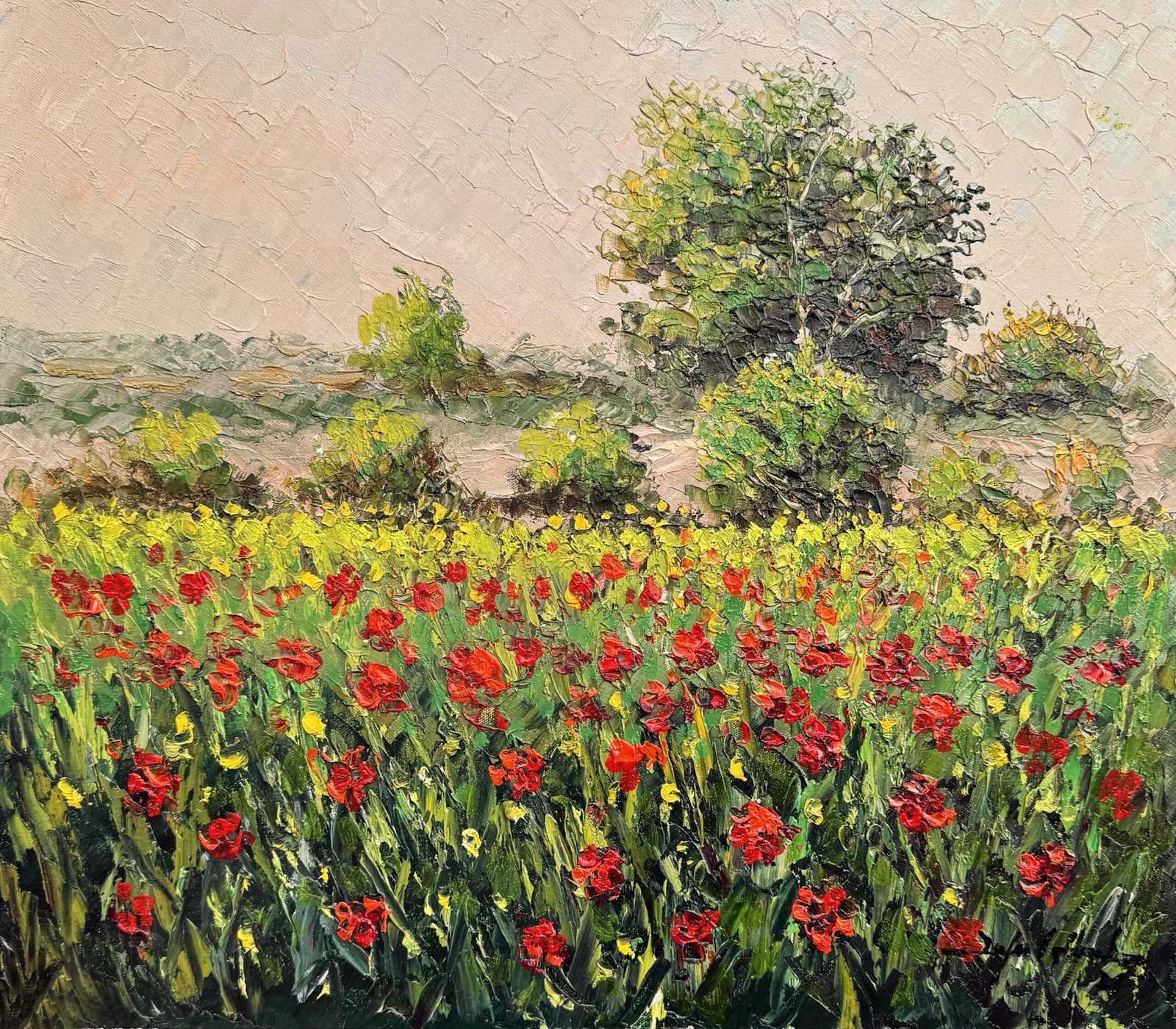 Zafar Iqbal Khan | Title:  Modern Landscape Series | Medium: Oil On Canvas | Size: 14x16 inches