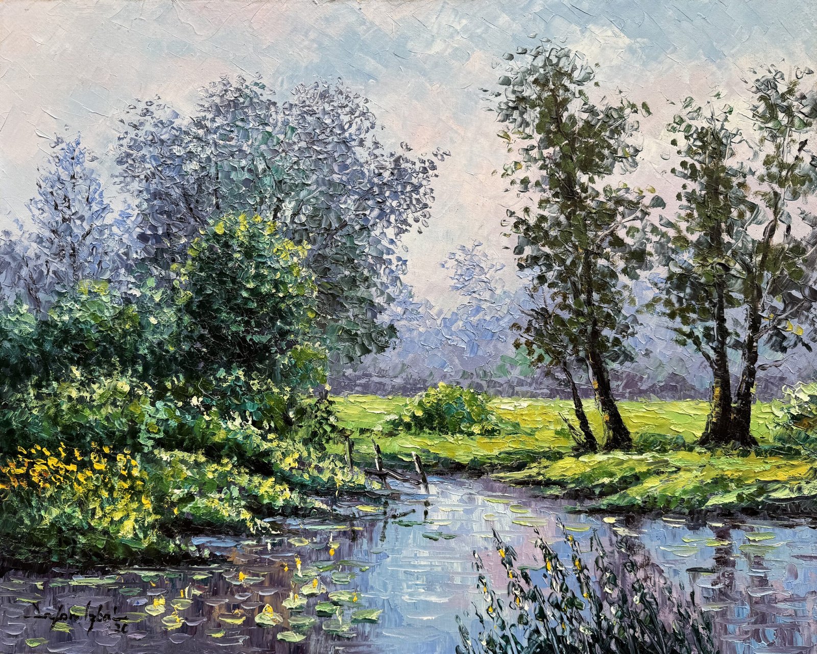 Zafar Iqbal Khan | Title:  Natural Landscape Series | Medium: Oil On Canvas | Size: 24x30 inches