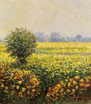 Zafar Iqbal Khan | Title:  Modern Landscape Series | Medium: Oil On Canvas | Size: 14x16 inches